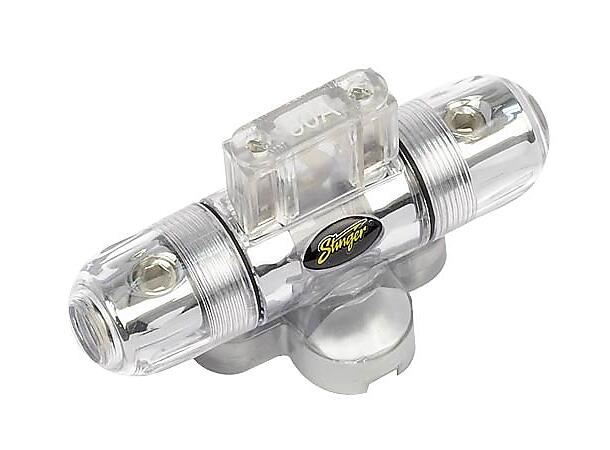 Stinger - SPD5601 sikringsholder MAXI 25/10mm²inn/ut, vanntett, krom 